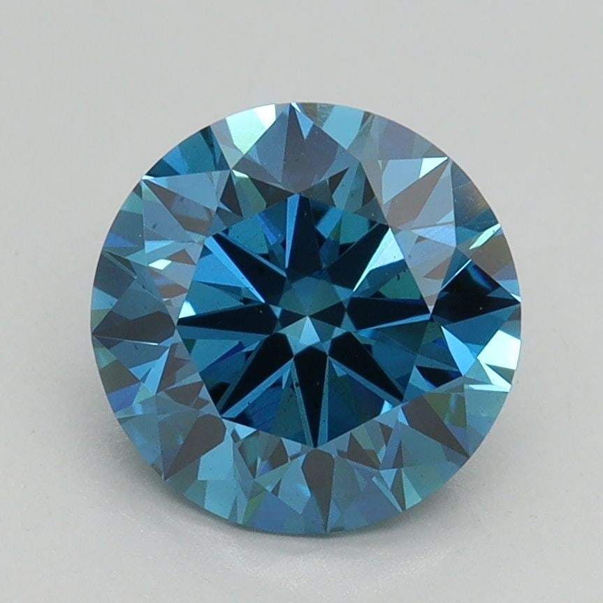 Loose Diamond - ROUND 2.14ct Fancy Vivid Blue VS2