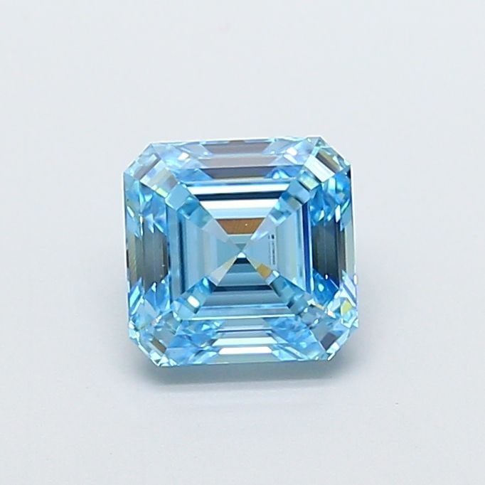 Loose Diamond - ASSCHER 2.27ct Fancy Vivid Blue VS1