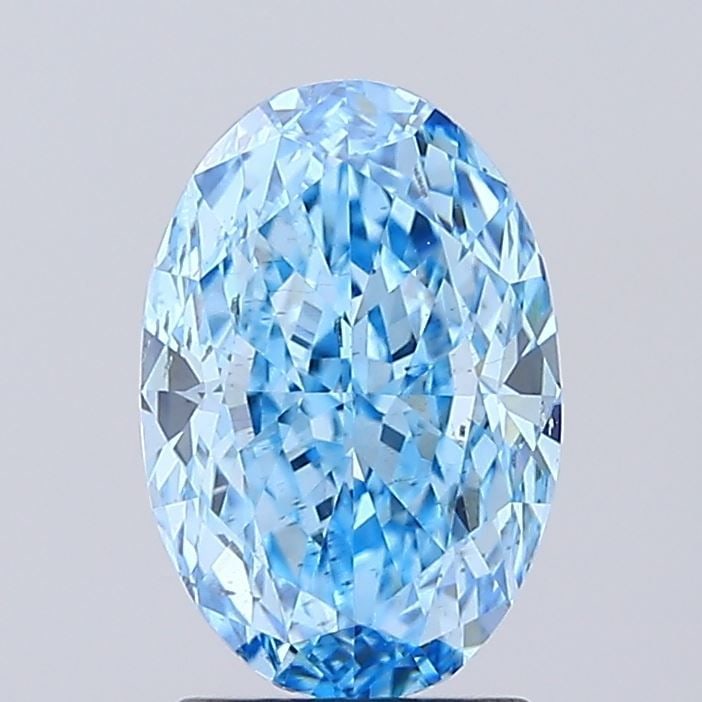 Loose Diamond - OVAL 2.41ct Fancy Vivid Blue SI1