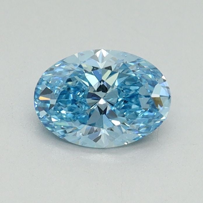 Loose Diamond - OVAL 0.55ct Fancy Vivid Blue SI1