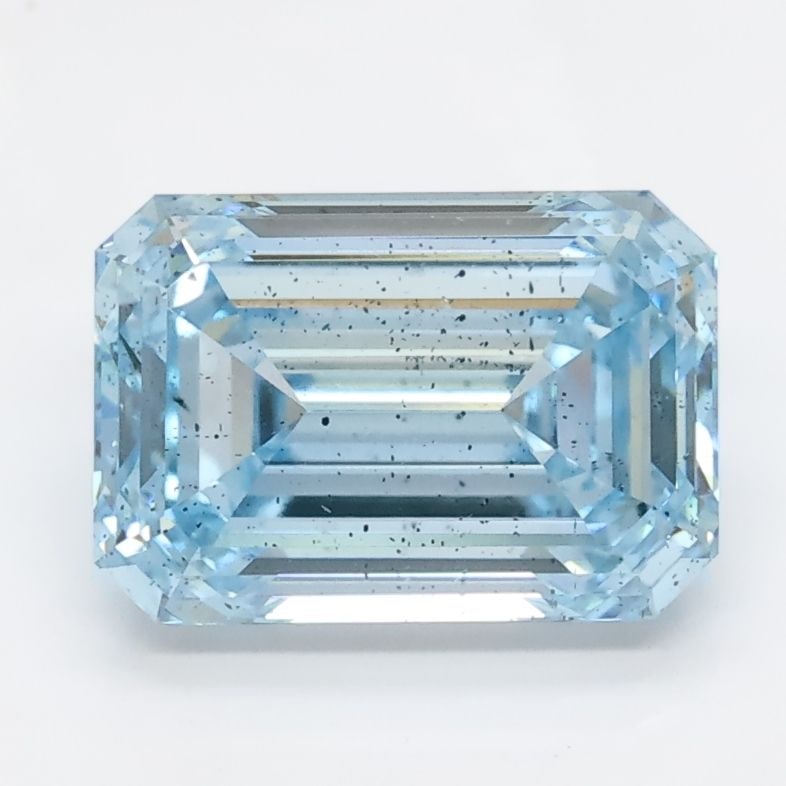 Loose Diamond - EMERALD 2.06ct Blue I1
