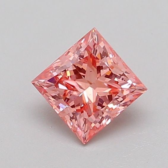 Loose Diamond - PRINCESS 0.64ct Fancy Vivid Pink VS2