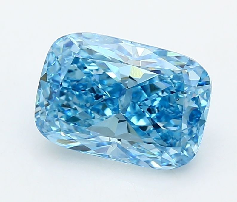 Loose Diamond - CUSHION MODIFIED 3.52ct Fancy Vivid Blue VS1