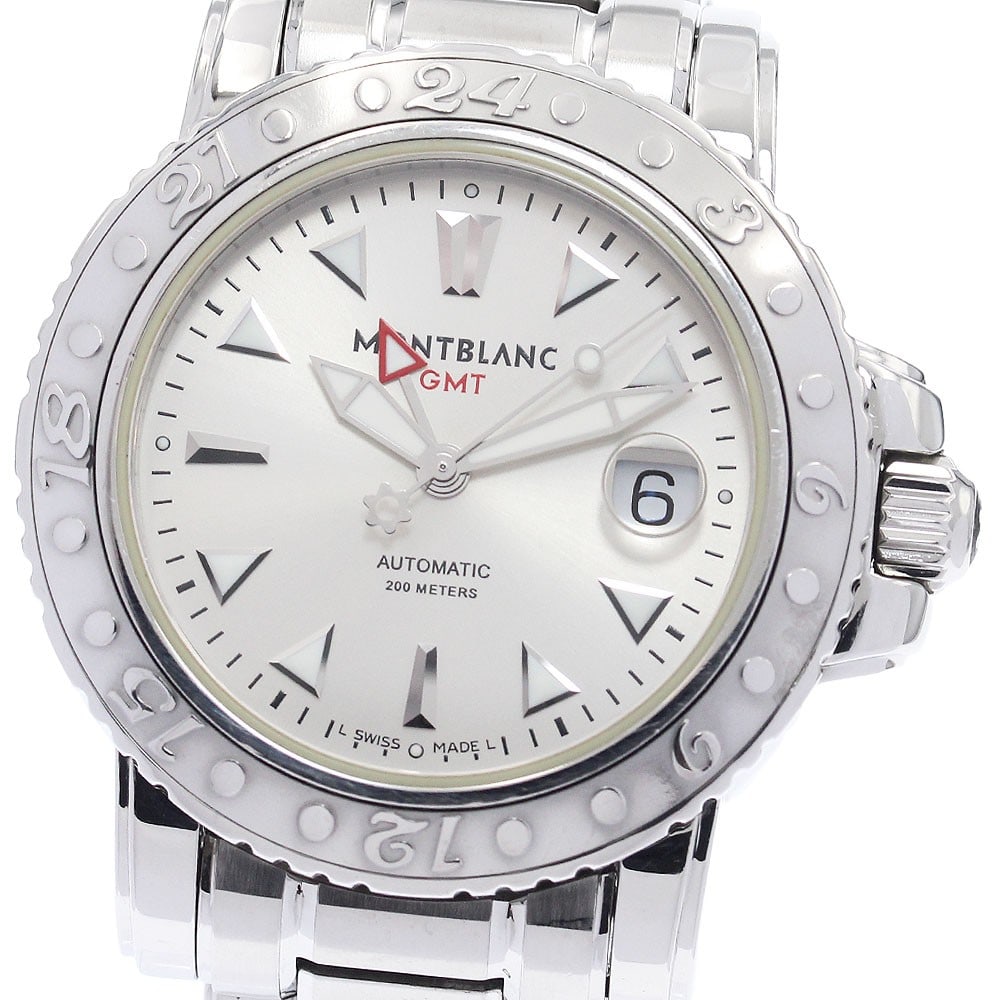 Mens Automatic GMT Date Wristwatch Montblanc 7061 Sport