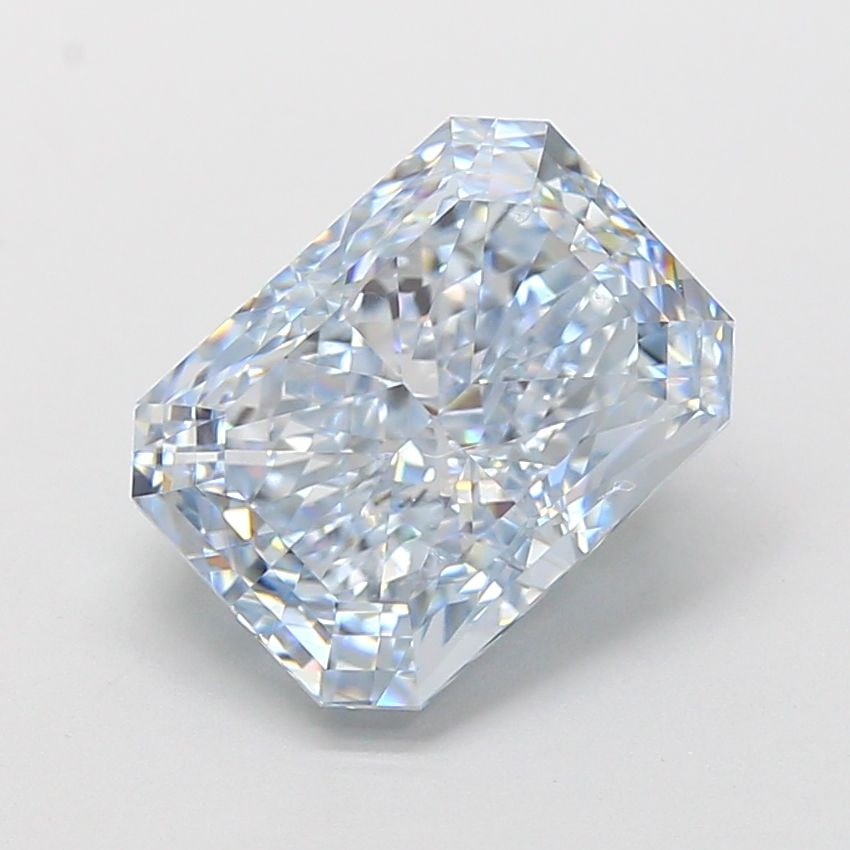 Loose Diamond - RADIANT 4.04ct Fancy Intense Blue VVS1
