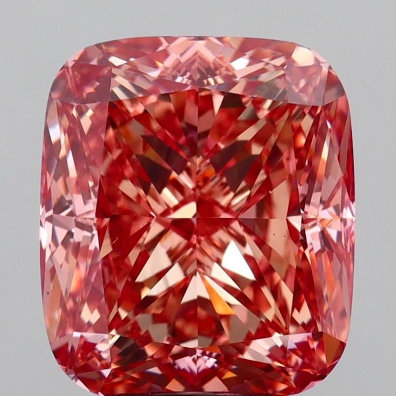 Loose Diamond - CUSHION MODIFIED 4.53ct Fancy Vivid Pink VS1