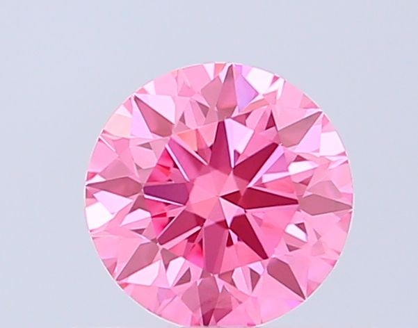 Loose Diamond - ROUND 0.55ct Fancy Vivid Pink VVS2