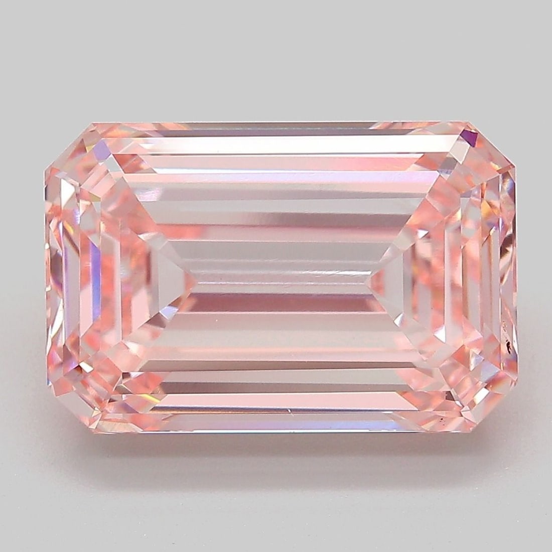 Loose Diamond - EMERALD 8.17ct Fancy Intense Pink VVS2
