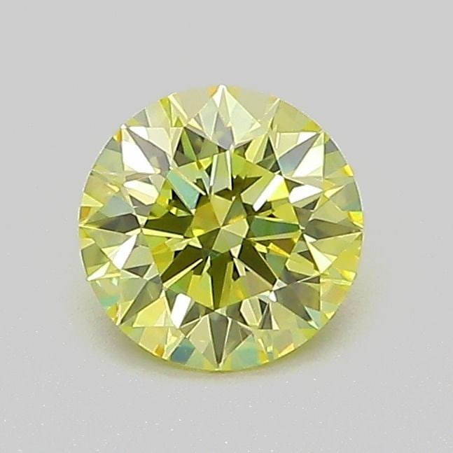 Ideal Loose Diamond - ROUND 0.73ct Fancy Intense Yellow VVS2