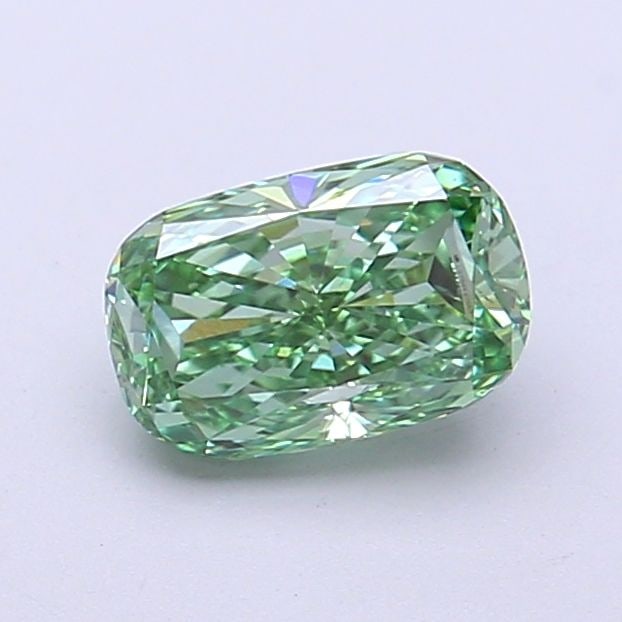 Loose Diamond - CUSHION MODIFIED 1.01ct Fancy Vivid Green VS2: Loose Diamond - CUSHION MODIFIED 1.01ct Fancy Vivid Green VS2 Source: This is a real non-mined Diamond that has been grown in a lab Shape: CUSHION MODIFIED Carats: 1.01 Color: Fancy Vivid Green Certif
