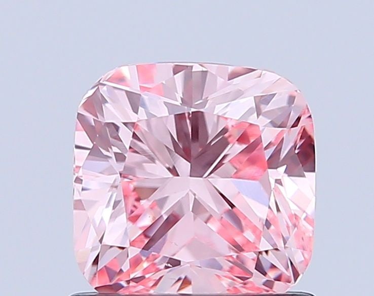 Loose Diamond - CUSHION MODIFIED 1.01ct Fancy Intense Pink VS2