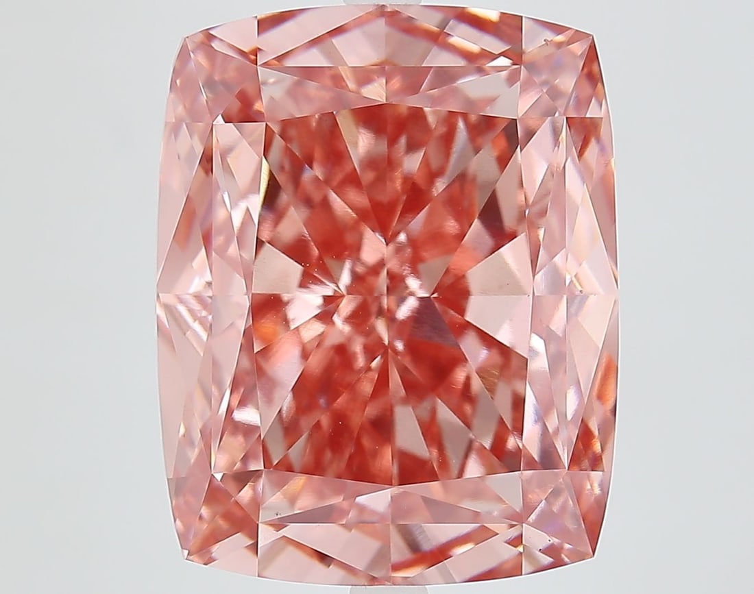 Loose Diamond - CUSHION MODIFIED 15.13ct Fancy Vivid Pink VS1: Loose Diamond - CUSHION MODIFIED 15.13ct Fancy Vivid Pink VS1 Source: This is a real non-mined Diamond that has been grown in a lab Shape: CUSHION MODIFIED Carats: 15.13 Color: Fancy Vivid Pink Certif