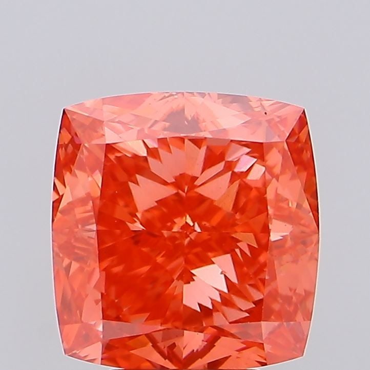Loose Diamond - CUSHION MODIFIED 5.0ct Fancy Vivid Red VS2: Loose Diamond - CUSHION MODIFIED 5.0ct Fancy Vivid Red VS2 Source: This is a real non-mined Diamond that has been grown in a lab Shape: CUSHION MODIFIED Carats: 5.0 Color: Fancy Vivid Red Certificatio