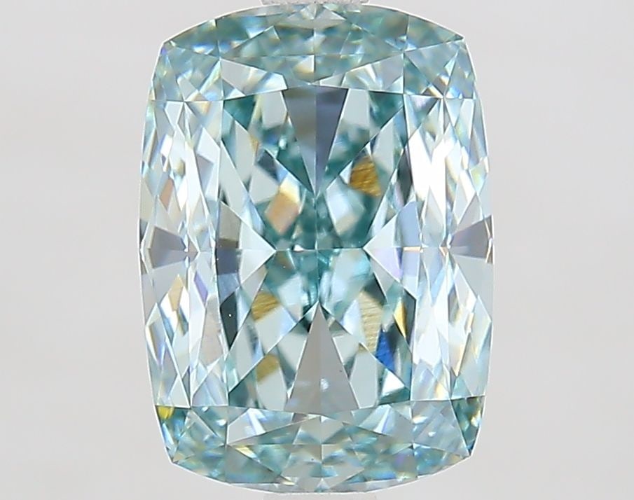 Loose Diamond - CUSHION MODIFIED 2.95ct Fancy Intense Green VVS2: Loose Diamond - CUSHION MODIFIED 2.95ct Fancy Intense Green VVS2 Source: This is a real non-mined Diamond that has been grown in a lab Shape: CUSHION MODIFIED Carats: 2.95 Color: Fancy Intense Green C