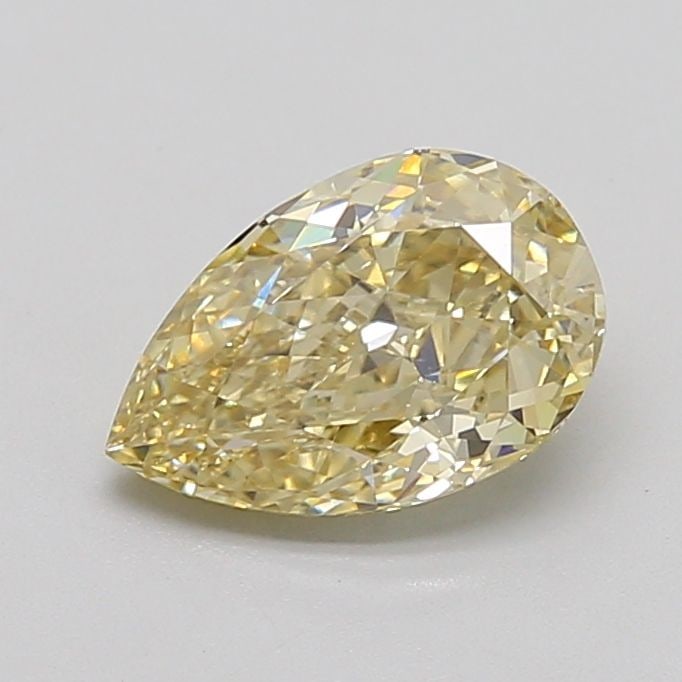 Loose Diamond - PEAR 1.59ct Fancy Light Yellow VS1: Loose Diamond - PEAR 1.59ct Fancy Light Yellow VS1 Source: This is a real non-mined Diamond that has been grown in a lab Shape: PEAR Carats: 1.59 Color: Fancy Light Yellow Certification: IGI Video: