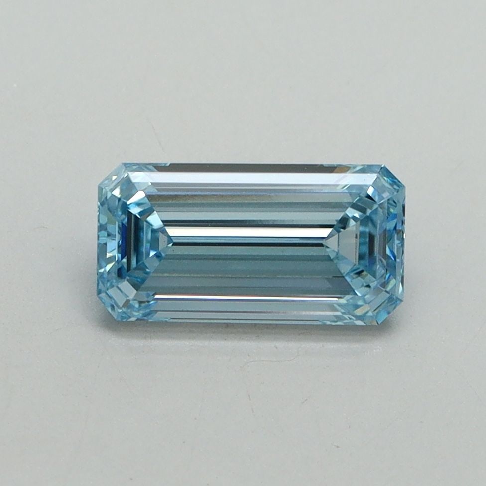 Loose Diamond - EMERALD 1.01ct Fancy Vivid Blue VS1