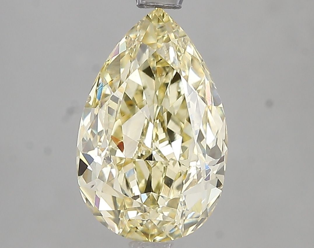 Loose Diamond - PEAR 3.0ct Fancy Intense Yellow VS2: Loose Diamond - PEAR 3.0ct Fancy Intense Yellow VS2 Source: This is a real non-mined Diamond that has been grown in a lab Shape: PEAR Carats: 3.0 Color: Fancy Intense Yellow Certification: IGI Video: