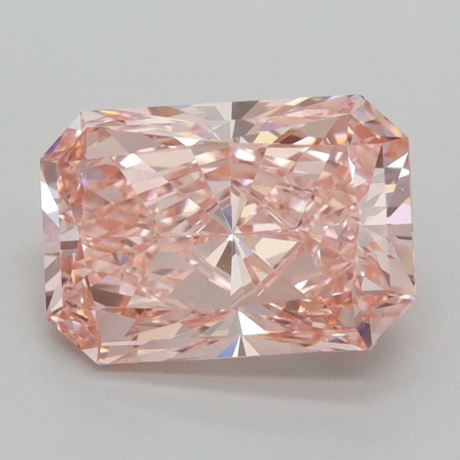 Loose Diamond - RADIANT 3.04ct Fancy Vivid Pink VVS2: Loose Diamond - RADIANT 3.04ct Fancy Vivid Pink VVS2 Source: This is a real non-mined Diamond that has been grown in a lab Shape: RADIANT Carats: 3.04 Color: Fancy Vivid Pink Certification: IGI
