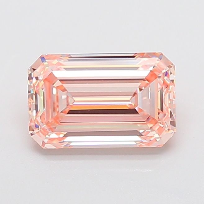 Loose Diamond - EMERALD 3.05ct Fancy Intense Pink VS1