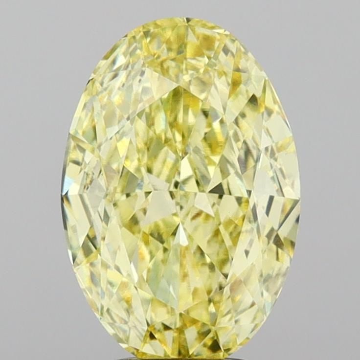 Loose Diamond - OVAL 4.52ct Fancy Intense Yellow VVS2
