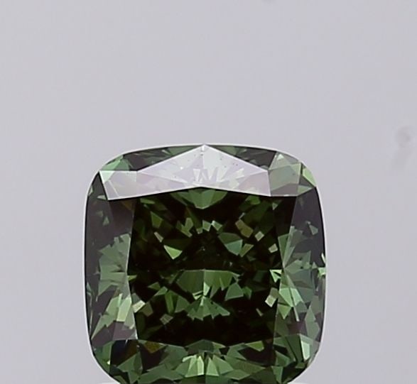 Loose Diamond - CUSHION MODIFIED 1.08ct Fancy Vivid Green VS2: Loose Diamond - CUSHION MODIFIED 1.08ct Fancy Vivid Green VS2 Source: This is a real non-mined Diamond that has been grown in a lab Shape: CUSHION MODIFIED Carats: 1.08 Color: Fancy Vivid Green Certif