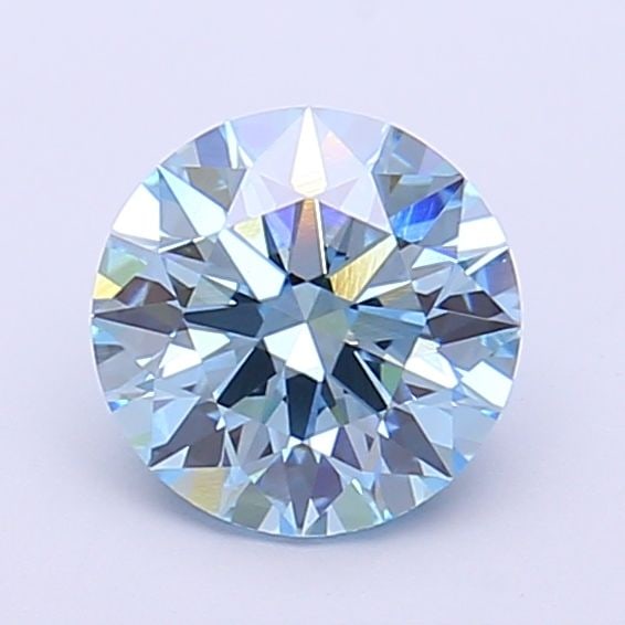 Ideal Loose Diamond - ROUND 1.23ct Fancy Vivid Blue VVS1