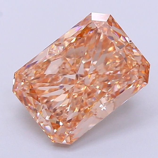 Loose Diamond - RADIANT 3.07ct Fancy Pinkish Brown VVS2