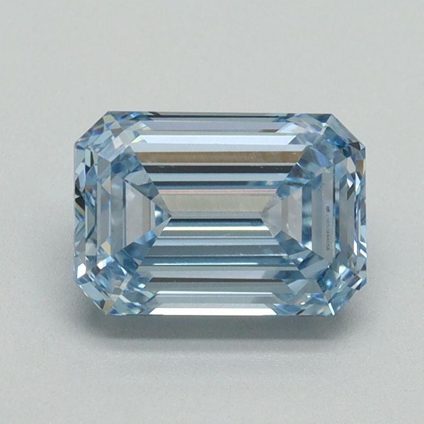 Loose Diamond - EMERALD 1.55ct Fancy Intense Blue VS1