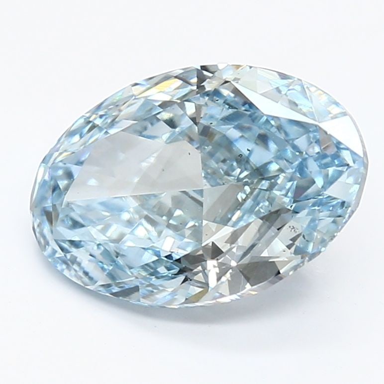 Loose Diamond - OVAL 2.71ct Fancy Vivid Blue SI1
