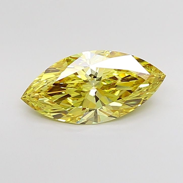 Loose Diamond - MARQUISE 2.4ct Fancy Intense Yellow VS1: Loose Diamond - MARQUISE 2.4ct Fancy Intense Yellow VS1 Source: This is a real non-mined Diamond that has been grown in a lab Shape: MARQUISE Carats: 2.4 Color: Fancy Intense Yellow Certification: IGI