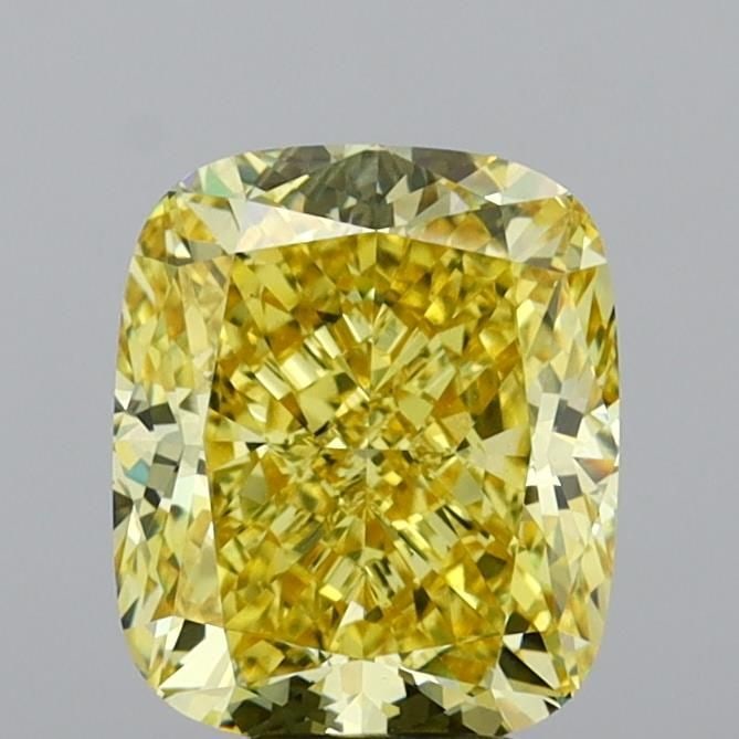 Loose Diamond - CUSHION MODIFIED 6.08ct Fancy Vivid Yellow VS1: Loose Diamond - CUSHION MODIFIED 6.08ct Fancy Vivid Yellow VS1 Source: This is a real non-mined Diamond that has been grown in a lab Shape: CUSHION MODIFIED Carats: 6.08 Color: Fancy Vivid Yellow Cert