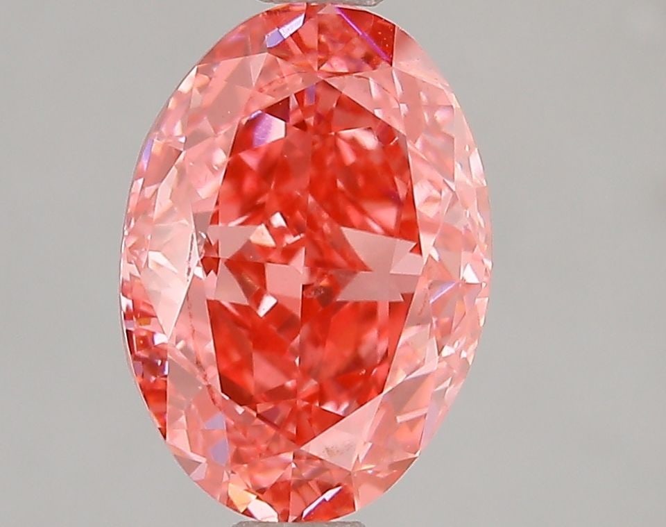 Loose Diamond - OVAL 3.01ct Fancy Vivid Pink VS2