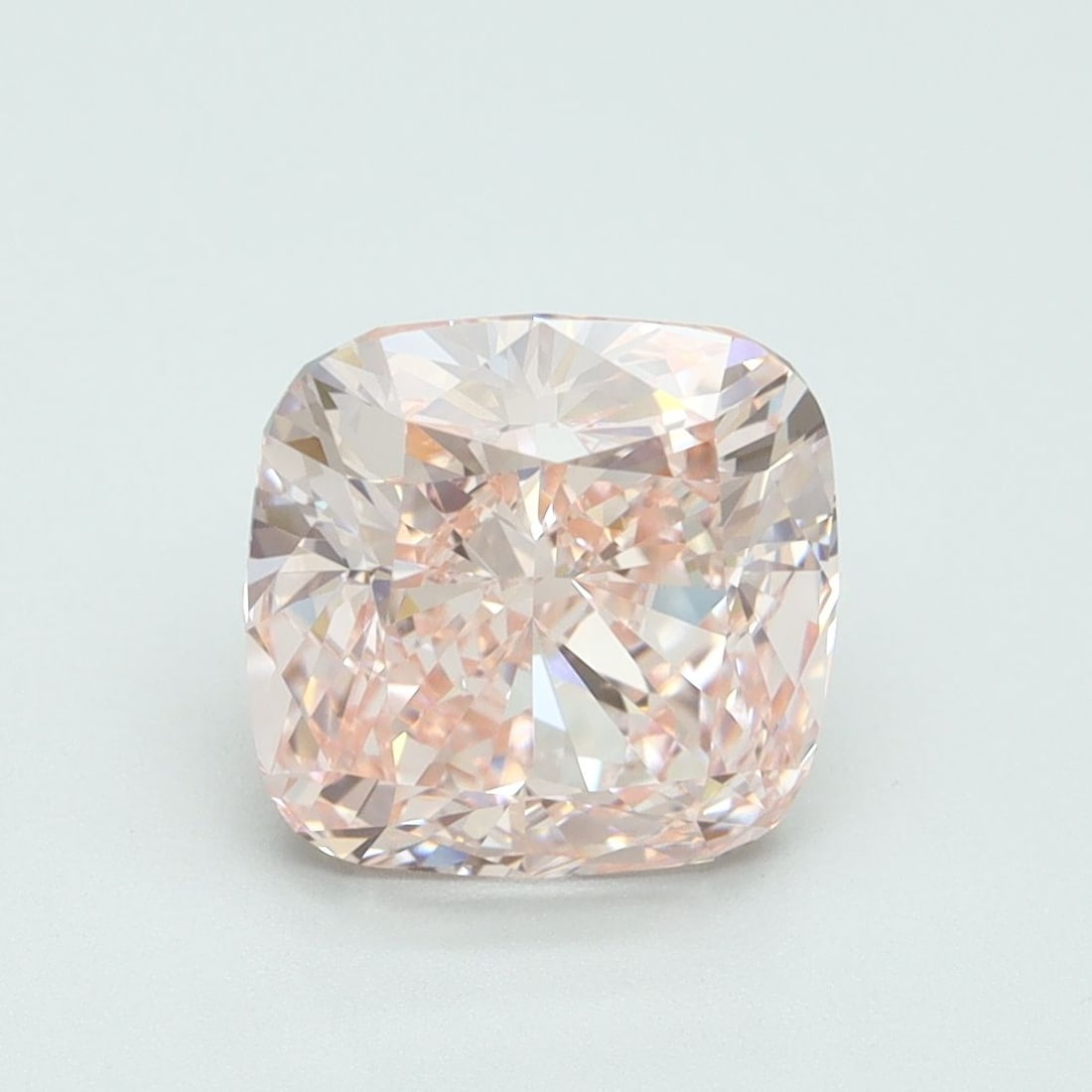 Loose Diamond - CUSHION BRILLIANT 3.06ct Fancy Intense Pink VVS2: Loose Diamond - CUSHION BRILLIANT 3.06ct Fancy Intense Pink VVS2 Source: This is a real non-mined Diamond that has been grown in a lab Shape: CUSHION BRILLIANT Carats: 3.06 Color: Fancy Intense Pink C