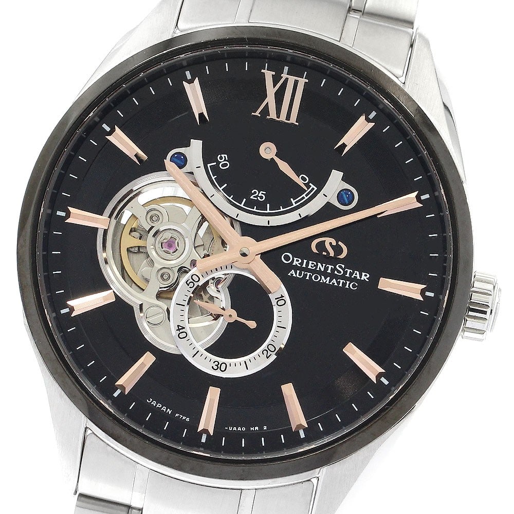 Orient Slim Skeleton automatic men's wristwatch power reserve (1 of 7)