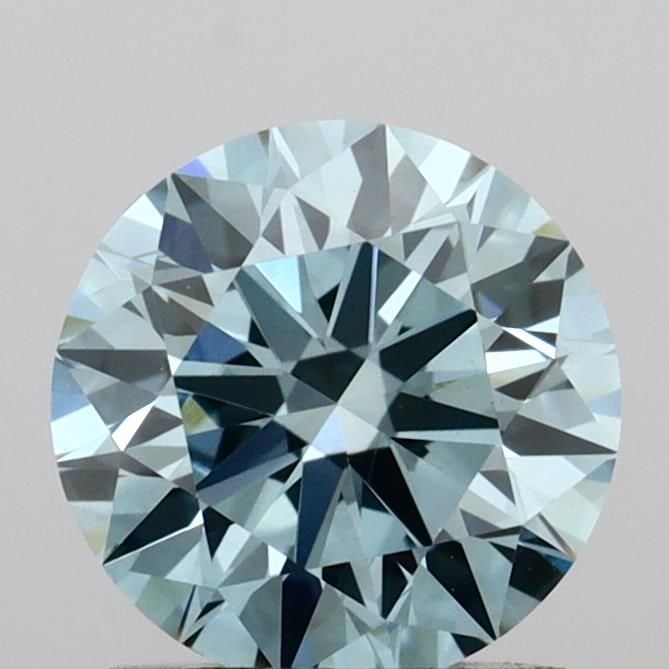 Ideal Loose Diamond - ROUND 1.03ct Fancy Vivid Blue VS1