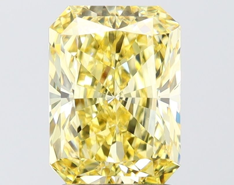 Loose Diamond - RADIANT 2.7ct Fancy Intense Yellow VS1