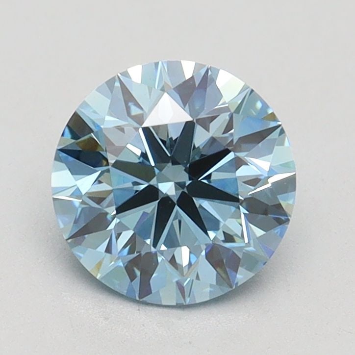 Ideal Loose Diamond - ROUND 1.17ct Fancy Vivid Blue VS1