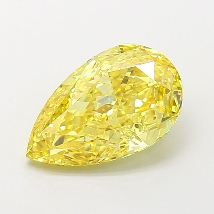 Loose Diamond - PEAR 2.53ct Fancy Vivid Yellow VS2