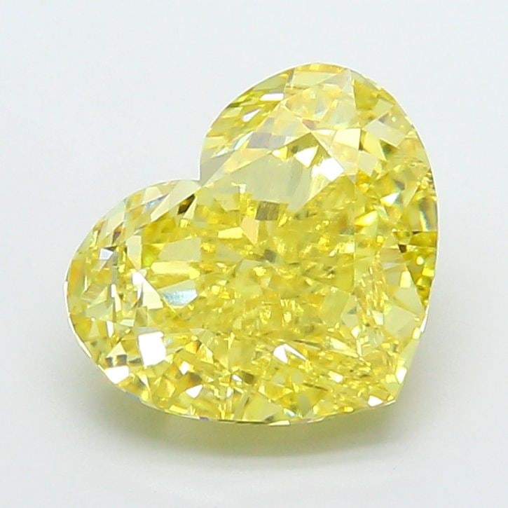 Loose Diamond - HEART 6.61ct Fancy Vivid Yellow VS1