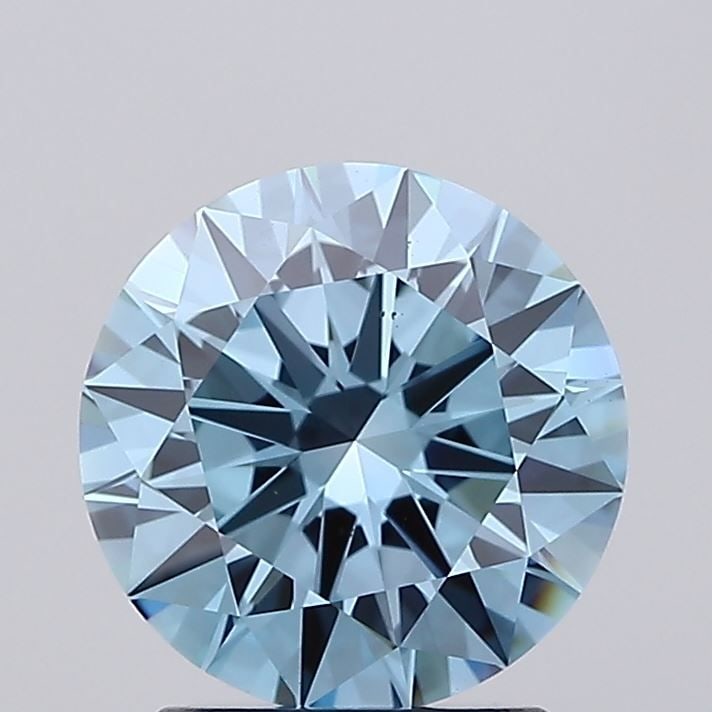 Loose Diamond - ROUND 2.03ct Fancy Vivid Blue VS2