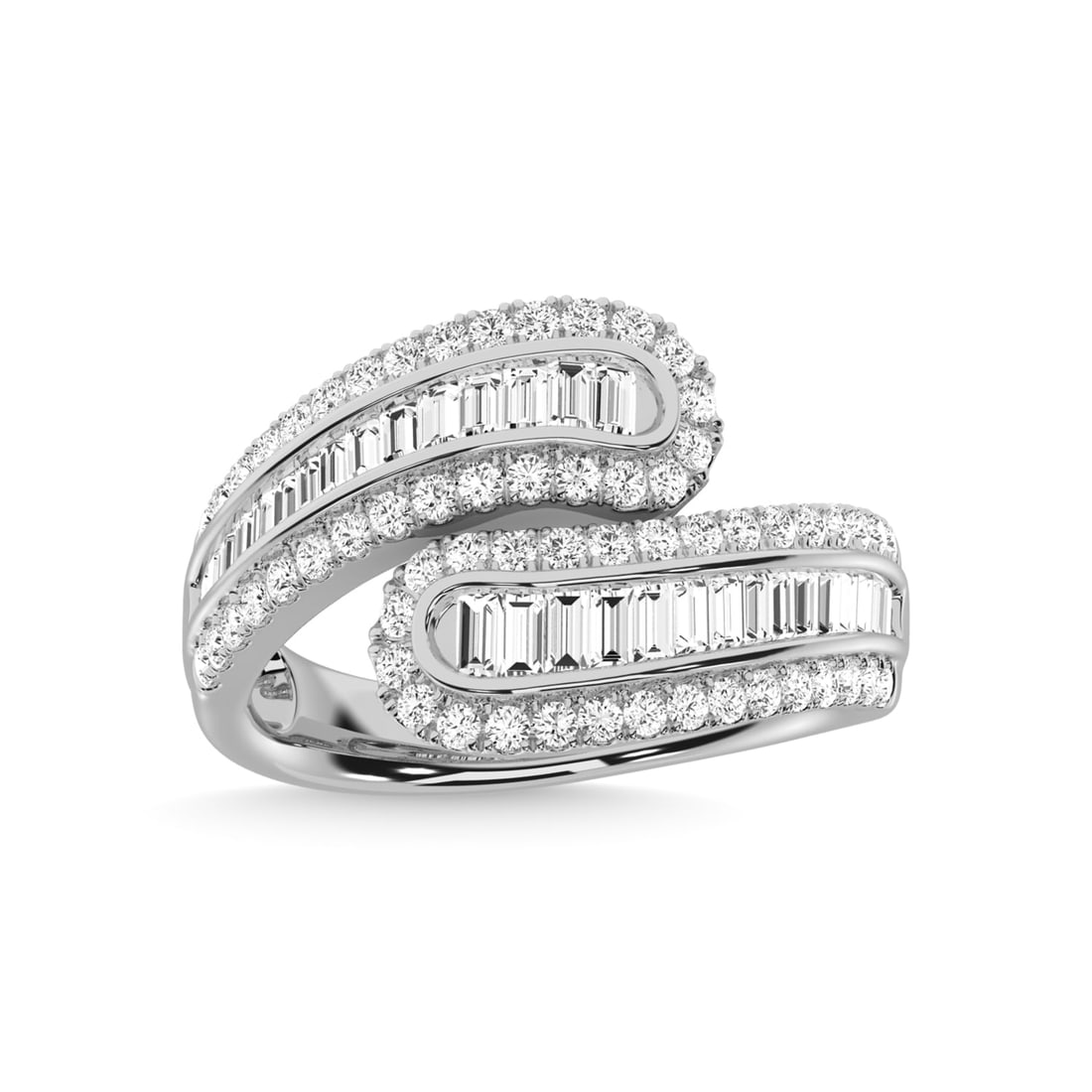 14K White Gold Diamond 1 1/8 Ct.Tw. Fashion Ring (1 of 4)