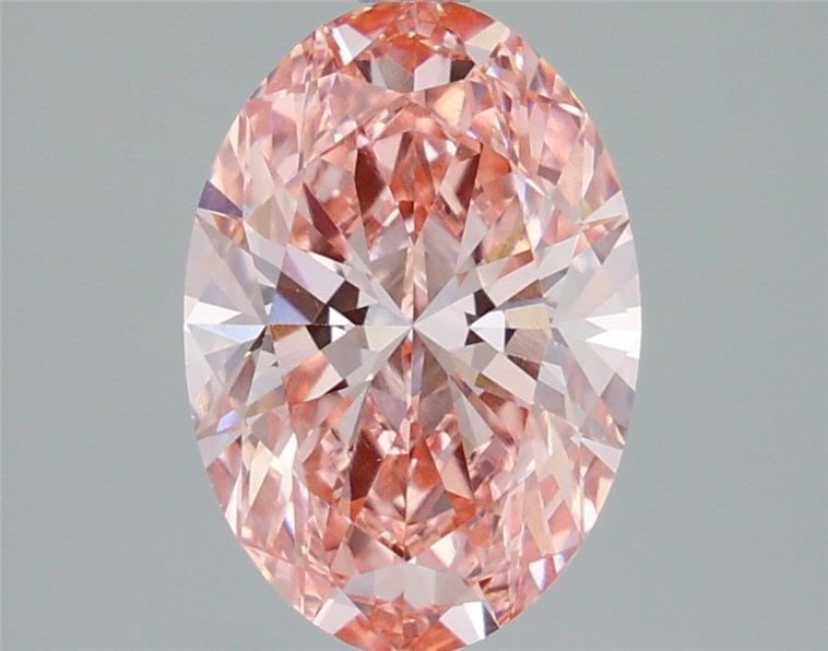 Loose Diamond - OVAL 3.09ct Fancy Vivid Pink VS1