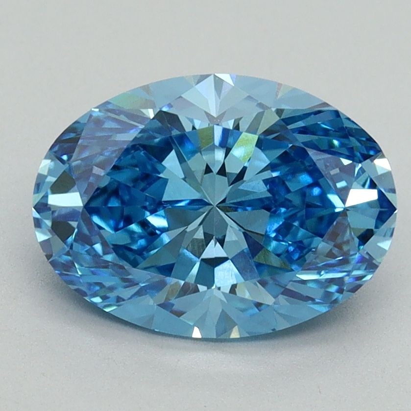 Loose Diamond - OVAL 2.18ct Fancy Vivid Blue VVS2
