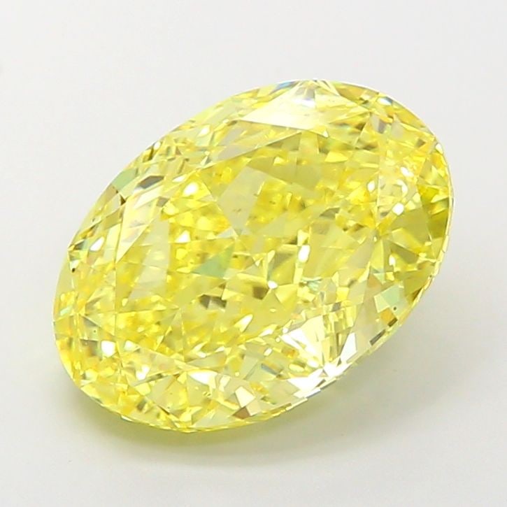 Loose Diamond - OVAL 7.01ct Fancy Vivid Yellow VVS2