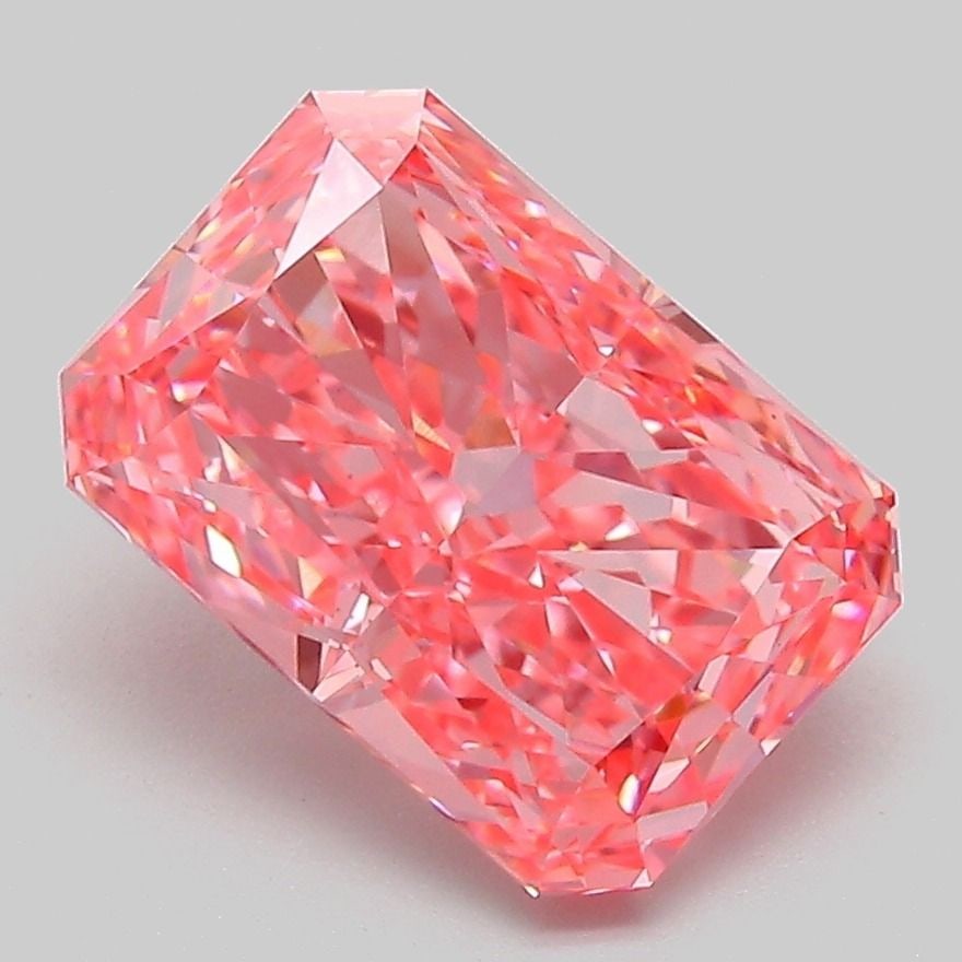 Loose Diamond - RADIANT 3.1ct Fancy Vivid Pink VVS2