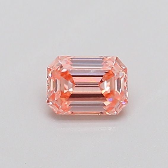 Loose Diamond - EMERALD 0.3ct Fancy Intense Pink VS2