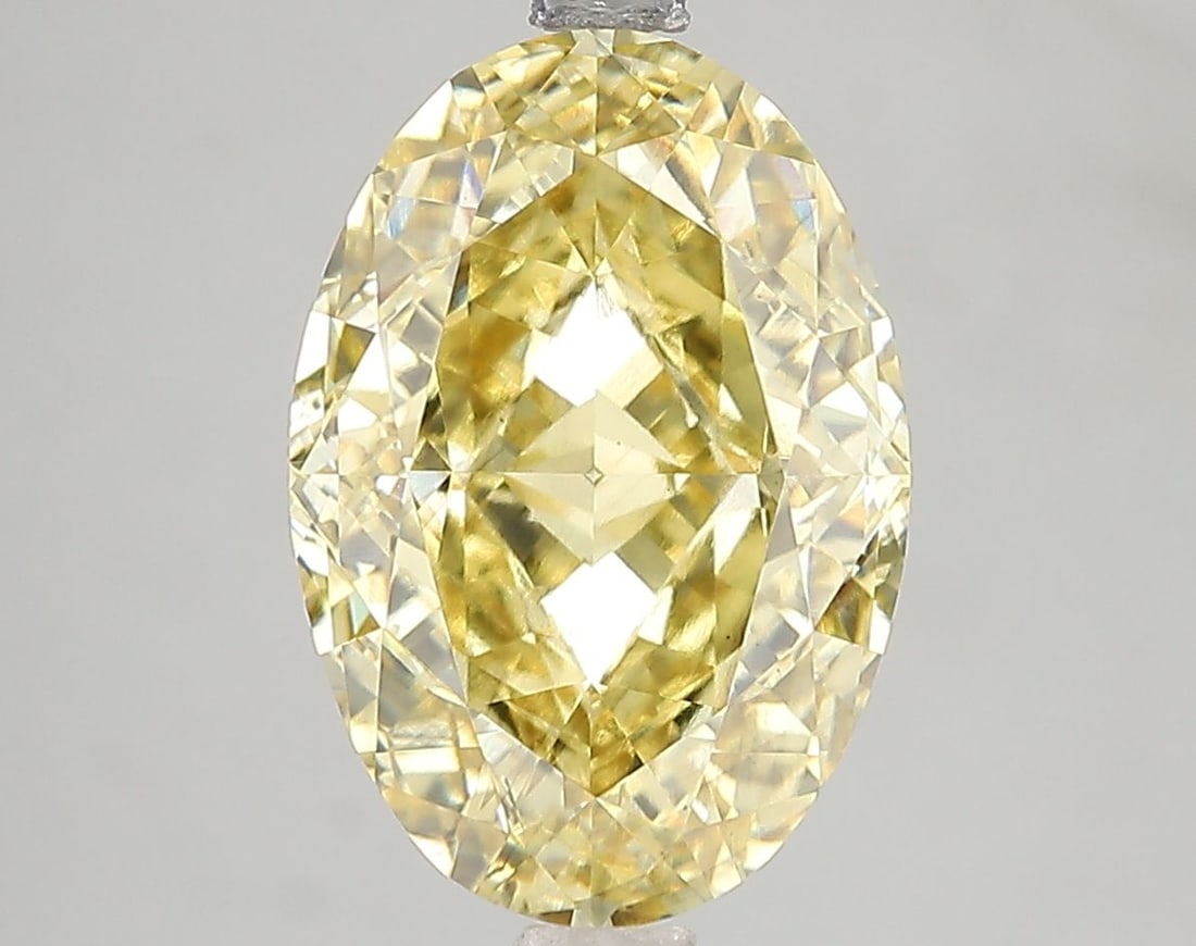 Loose Diamond - OVAL 5.15ct Fancy Vivid Yellow SI1