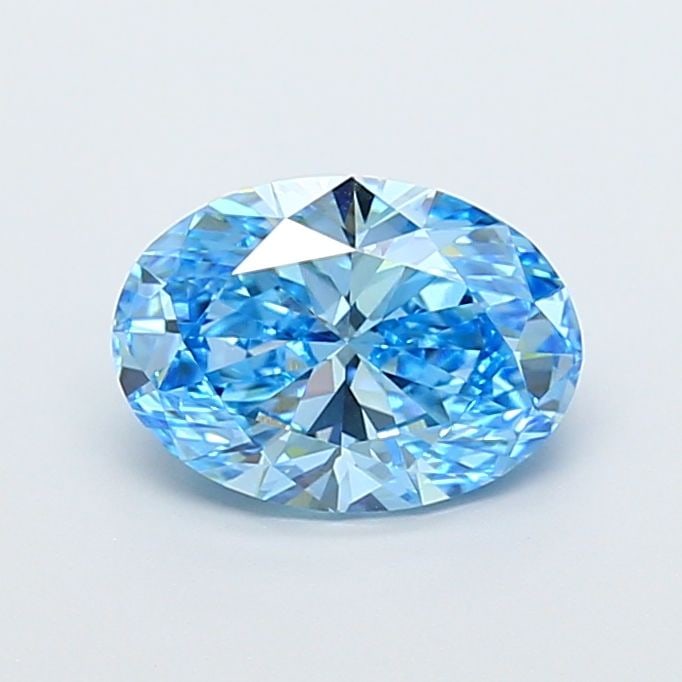 Loose Diamond - OVAL 2.09ct Fancy Vivid Blue VS1