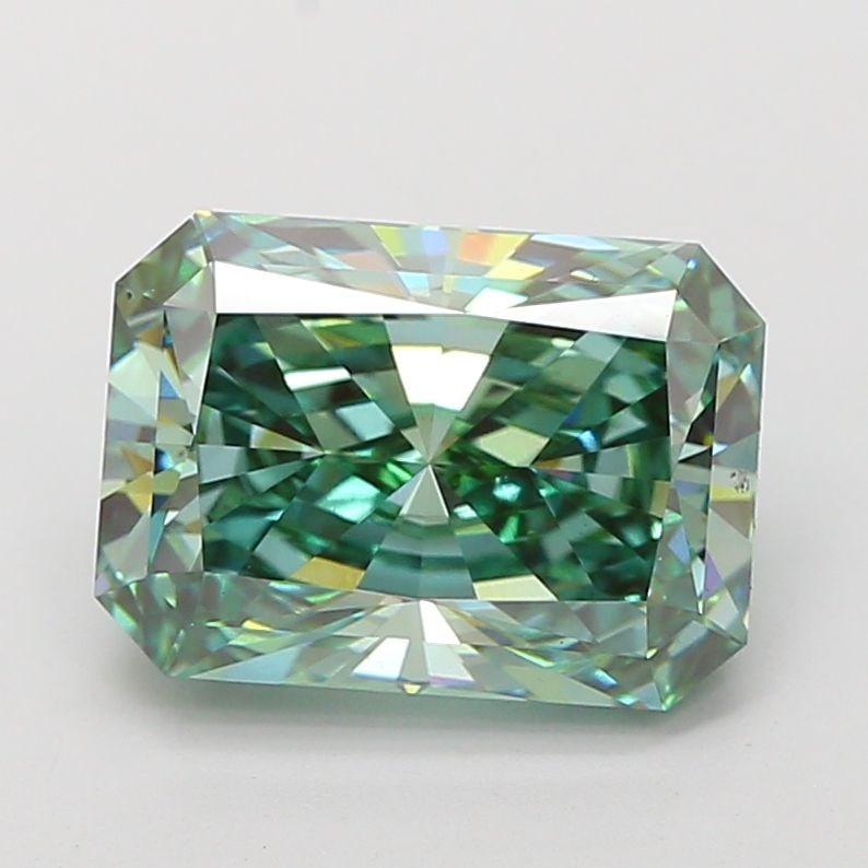 Loose Diamond - RADIANT 5.03ct Fancy Vivid Green VS1