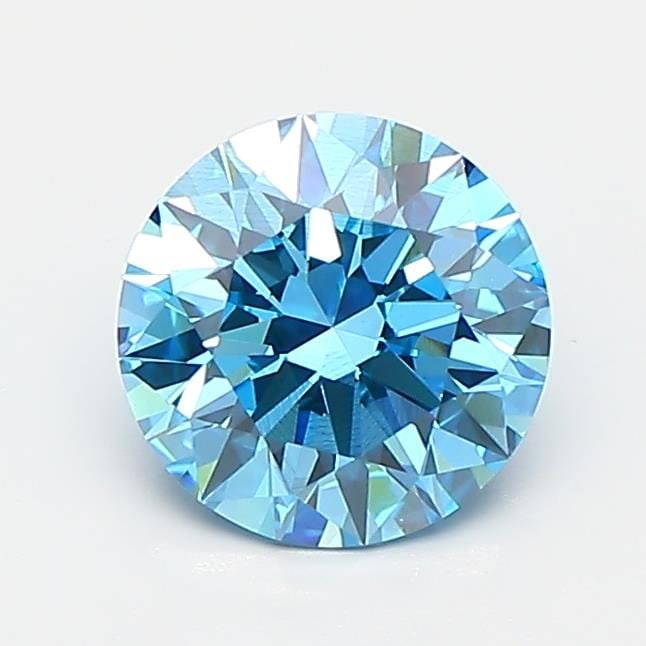 Loose Diamond - ROUND 1.12ct Fancy Vivid Blue VS2